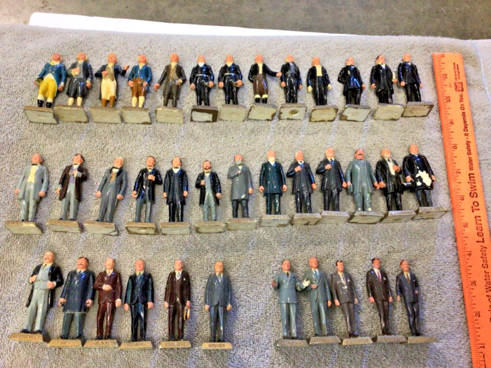 Vintage Marx president figures 37 missing #32 FDR given away by Jewel Foods