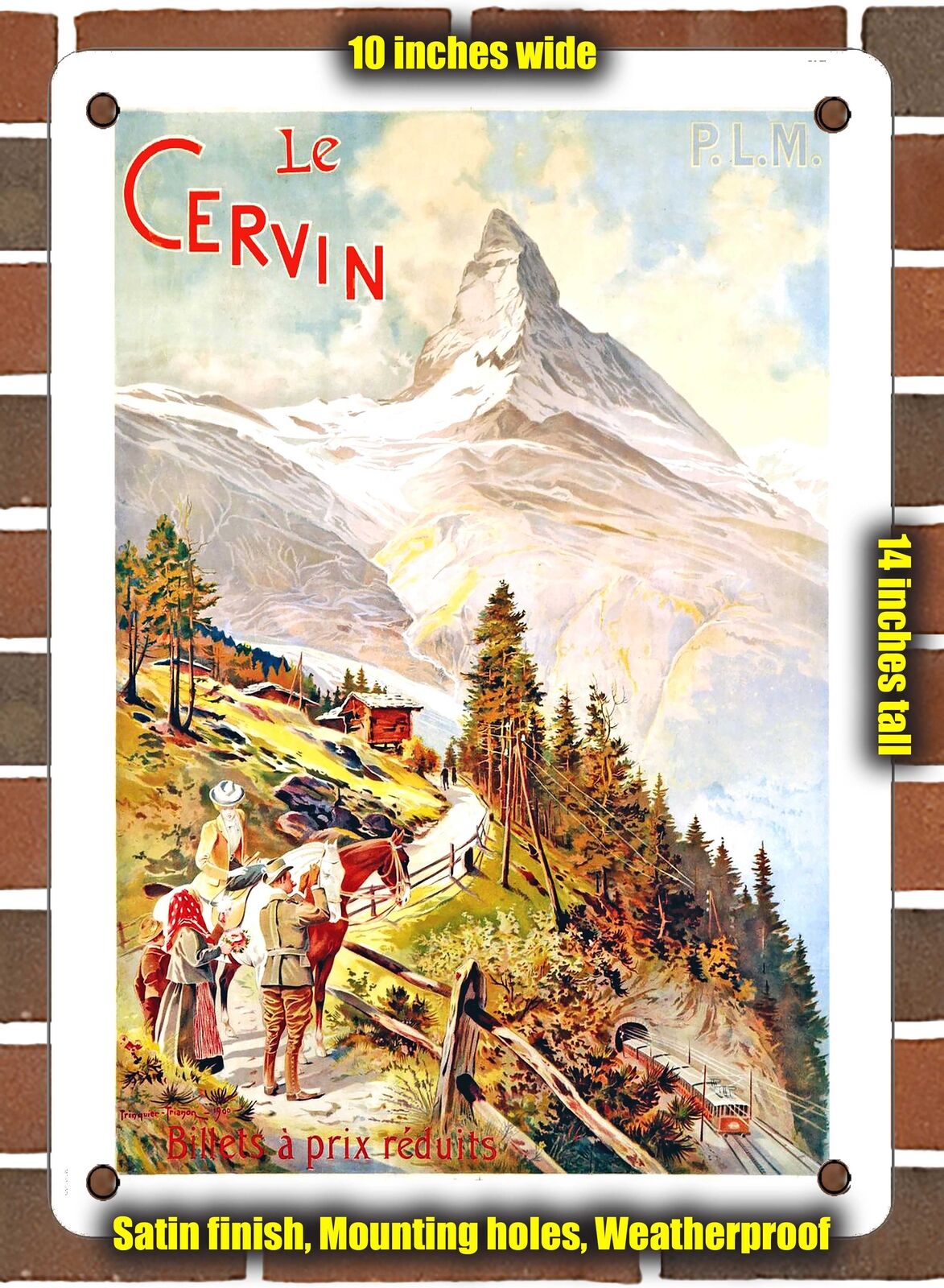 METAL SIGN - 1900 Louis Le Cervin PLM Reduced Price Tickets - 10x14 Inches