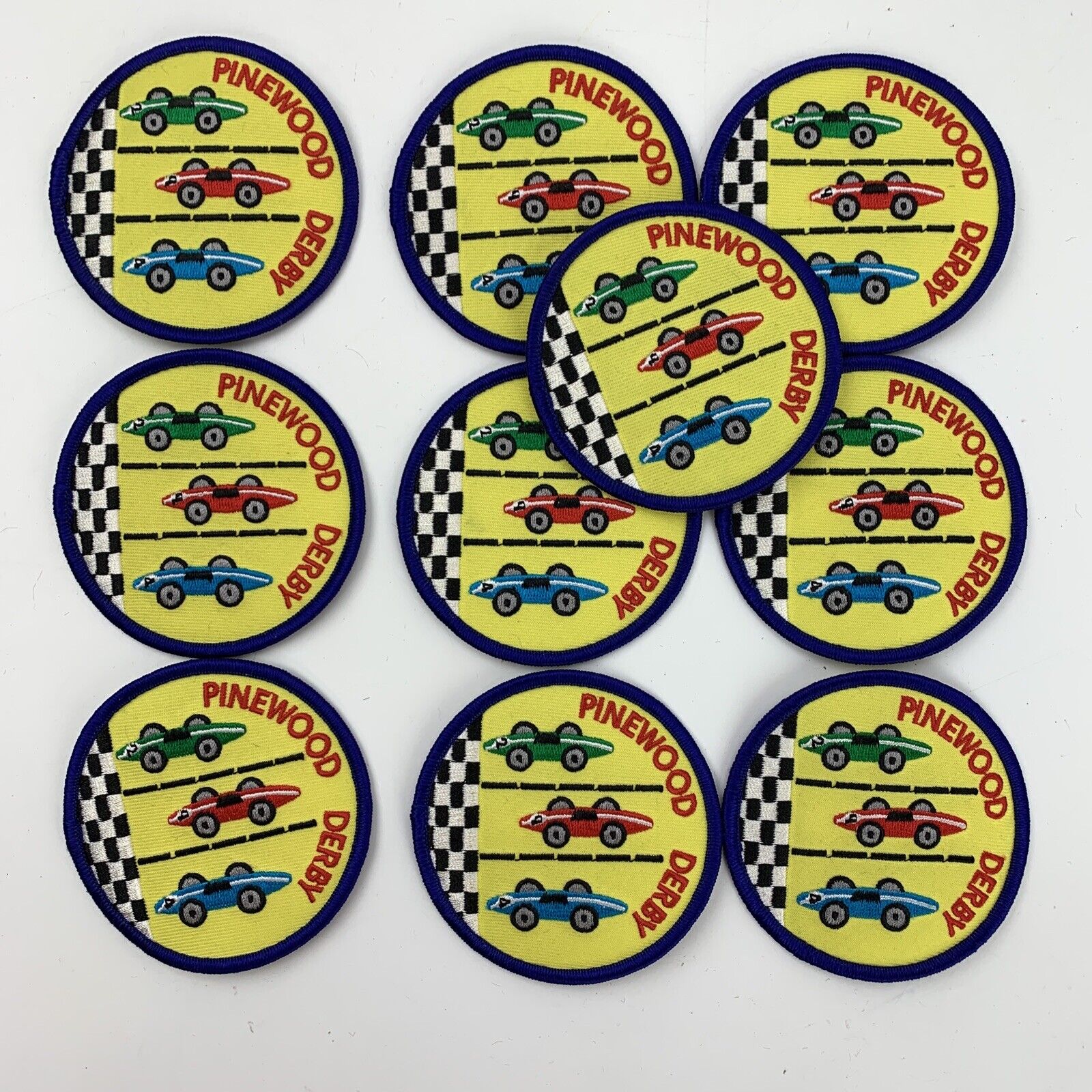 Pinewood Derby Scouts Patch (Lot of 10)