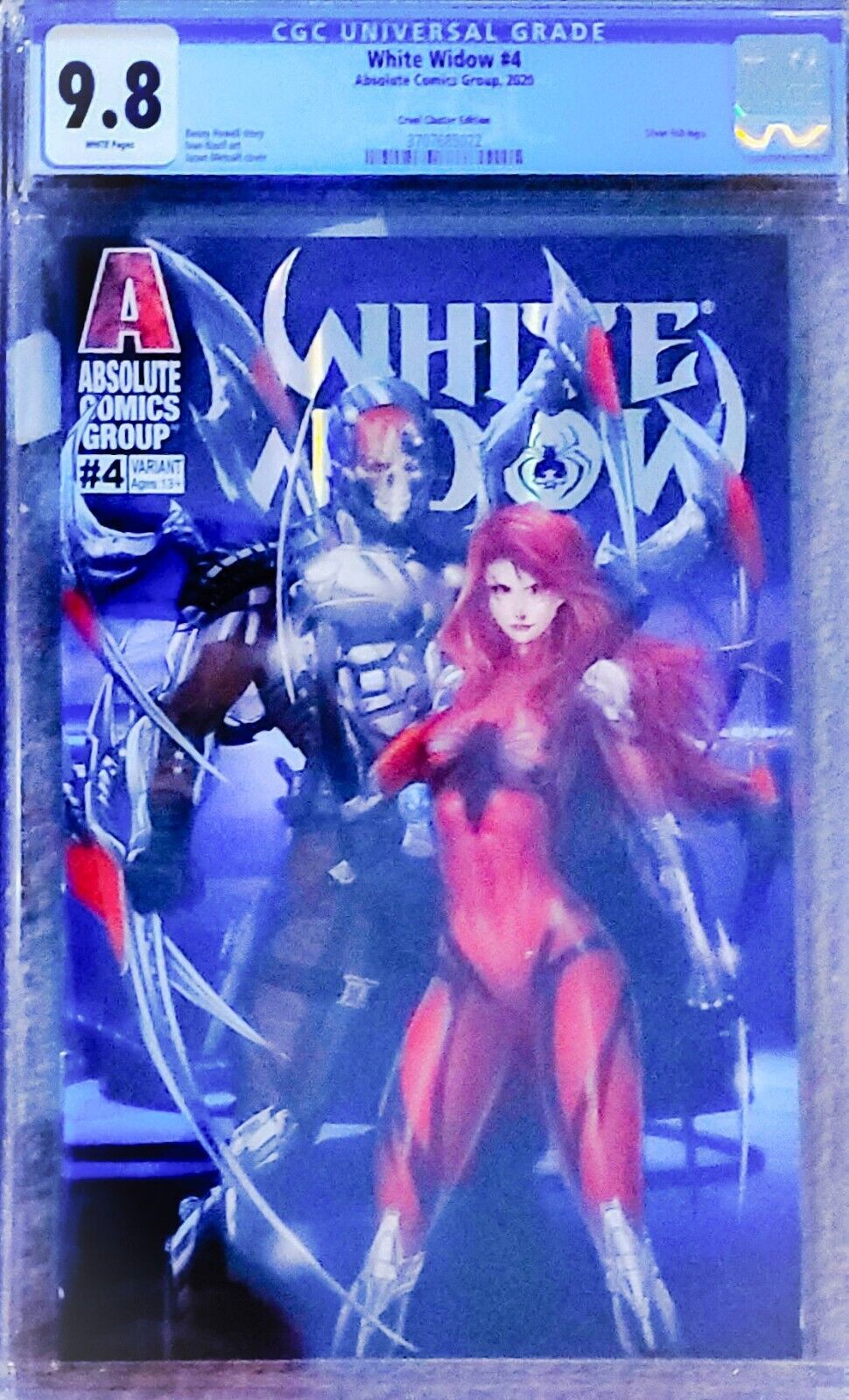 White Widow #4 CGC 9.8; Jason Metcalf Cruel Cluster Variant, 2020 Absolute Comic