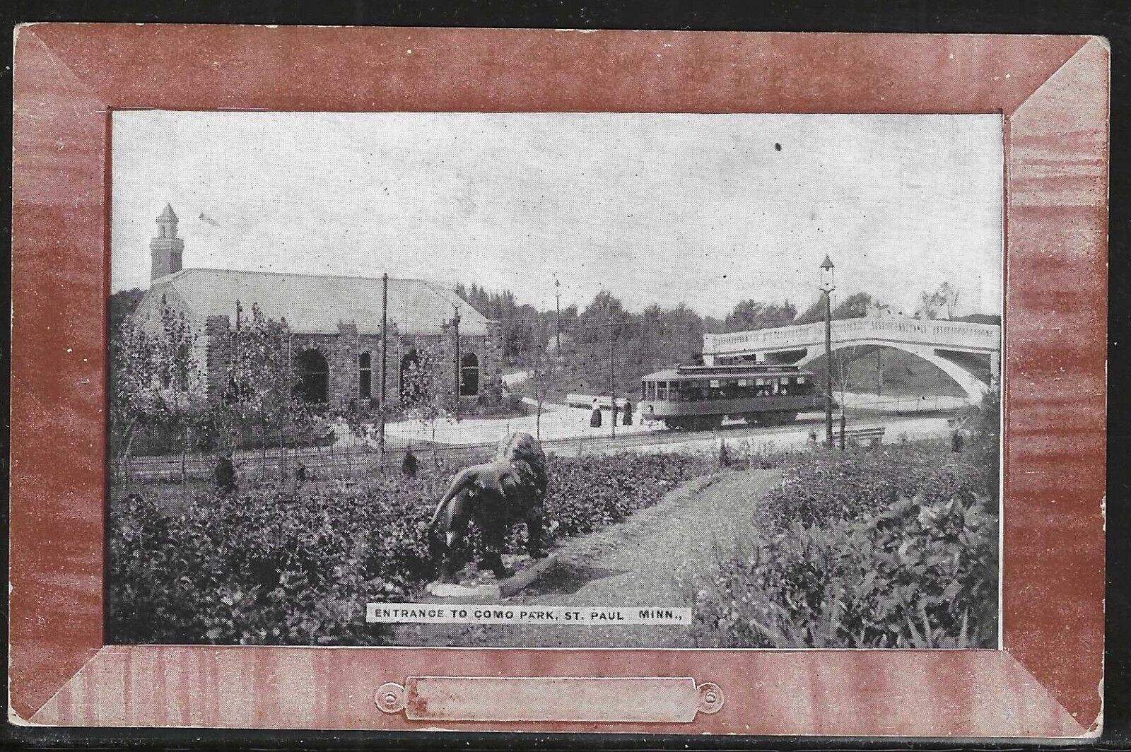Entrance to Como Park, St. Paul, Minn., Early Postcard, Unused