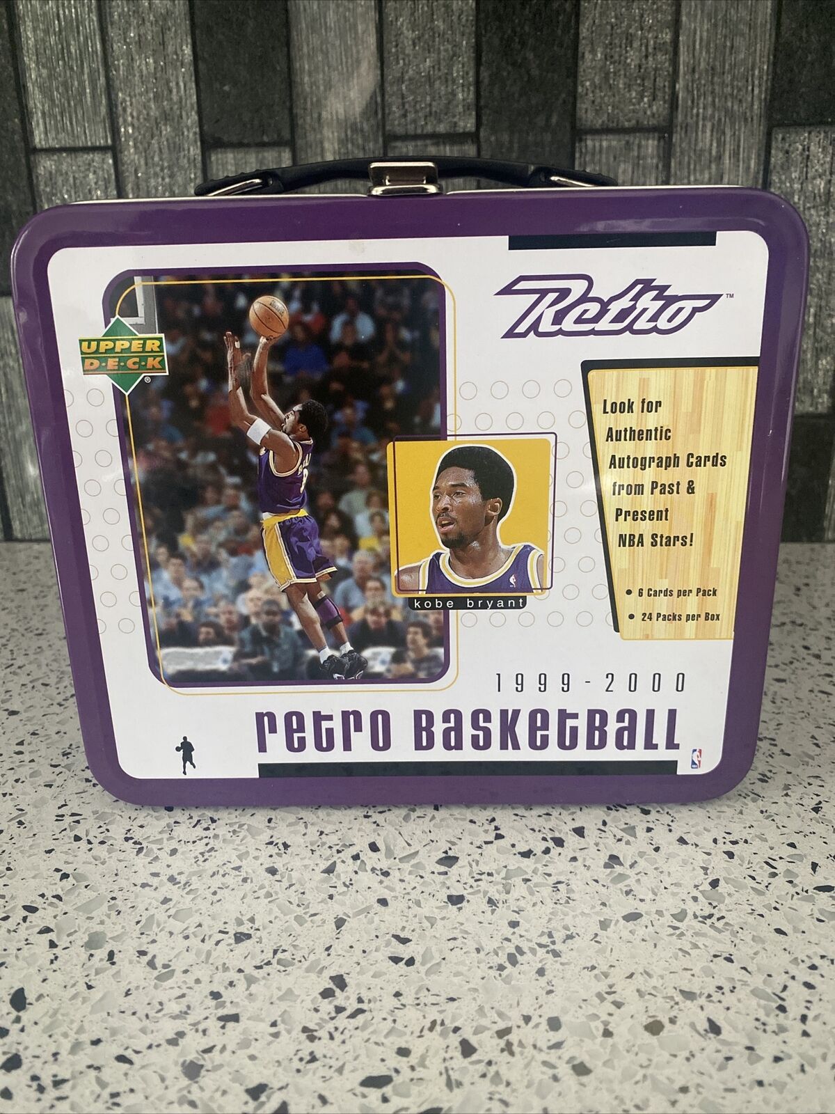 1999-00 Upper Deck Retro Basketball Metal Lunch Box Kobe Bryant “RARE\