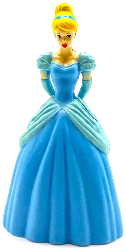 CINDERELLA Walt Disney Movie BLUE DRESS Princess TOY Playset Figure 3\