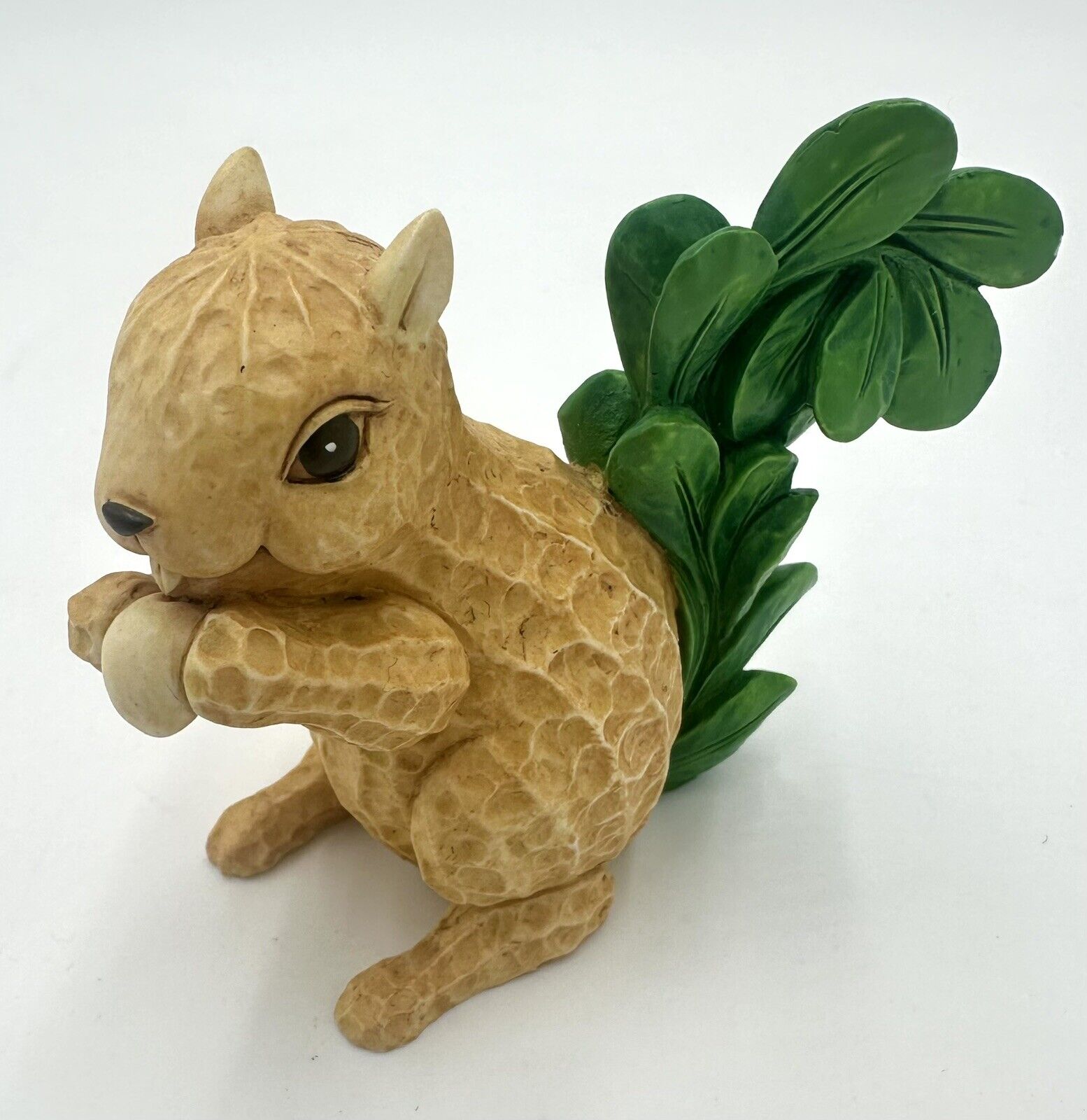 Enesco Home Grown Peanut Nut Squirrel Kitsch Anthropomorphic Figurine Retired