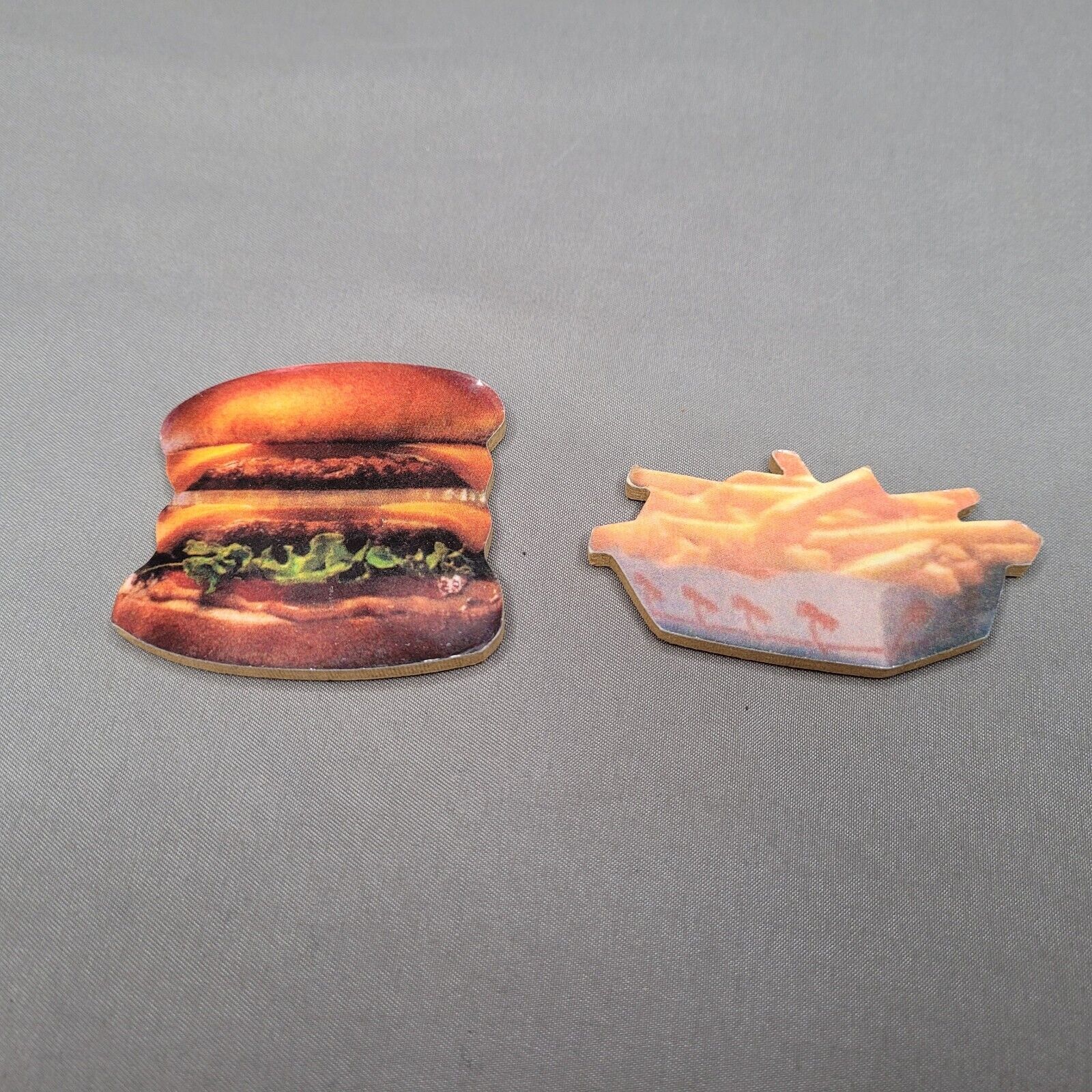 Vintage In N Out Burger Magnet Double Double French Fries Wooden Old Version Lot