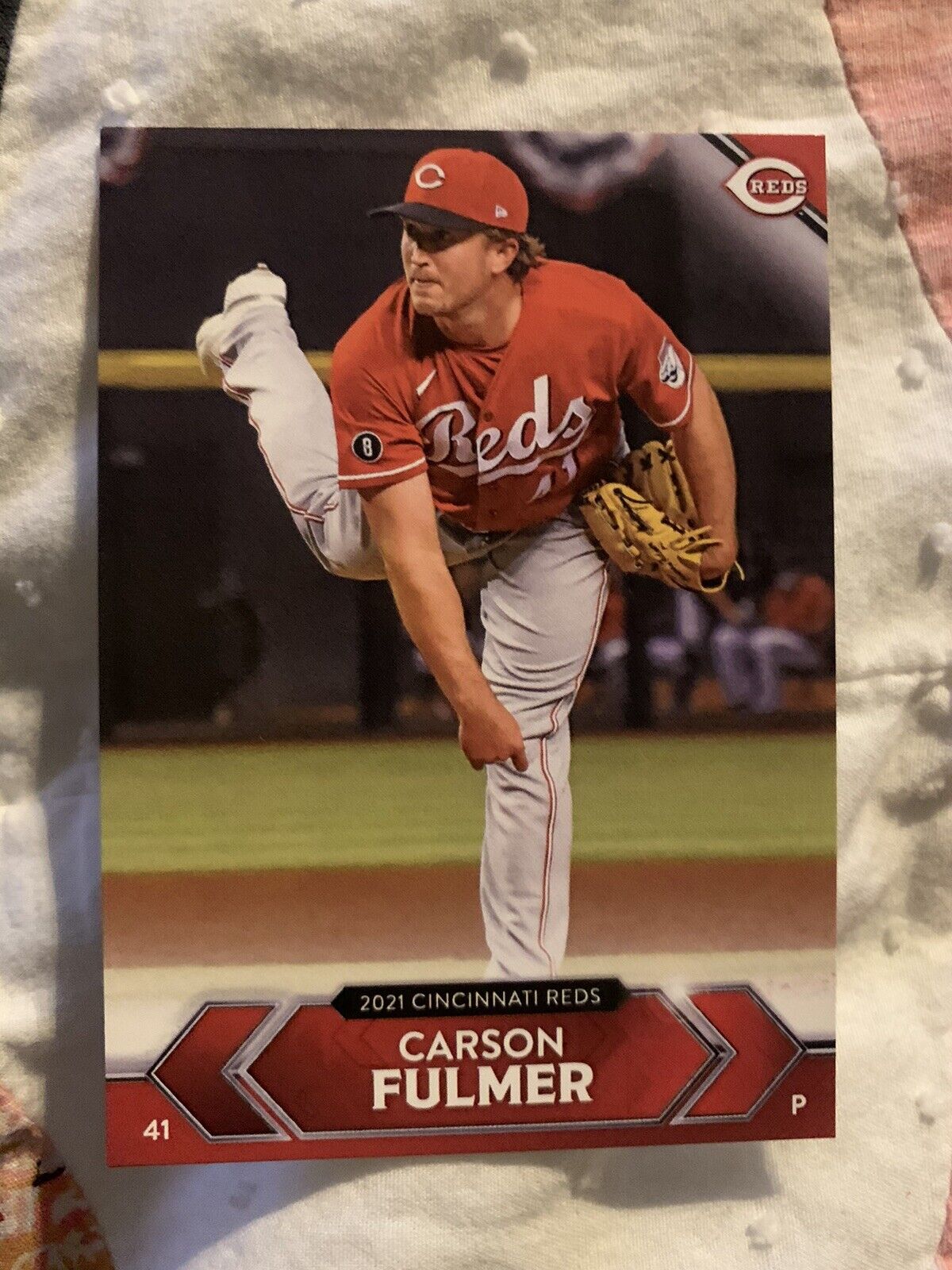 2021 Kahns Baseball Trading Card Cincinnati Reds Team Issued Carson Fulmer