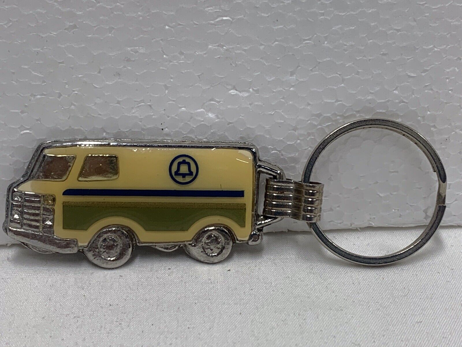Vintage Bell Telephone Truck Van  Key Chain Good Condition