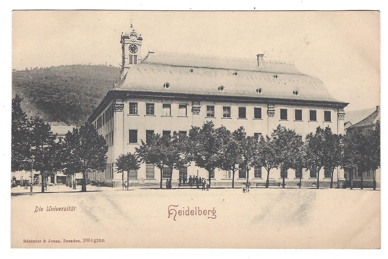 1904 Germany Heidelberg Die Universitat Postkarte