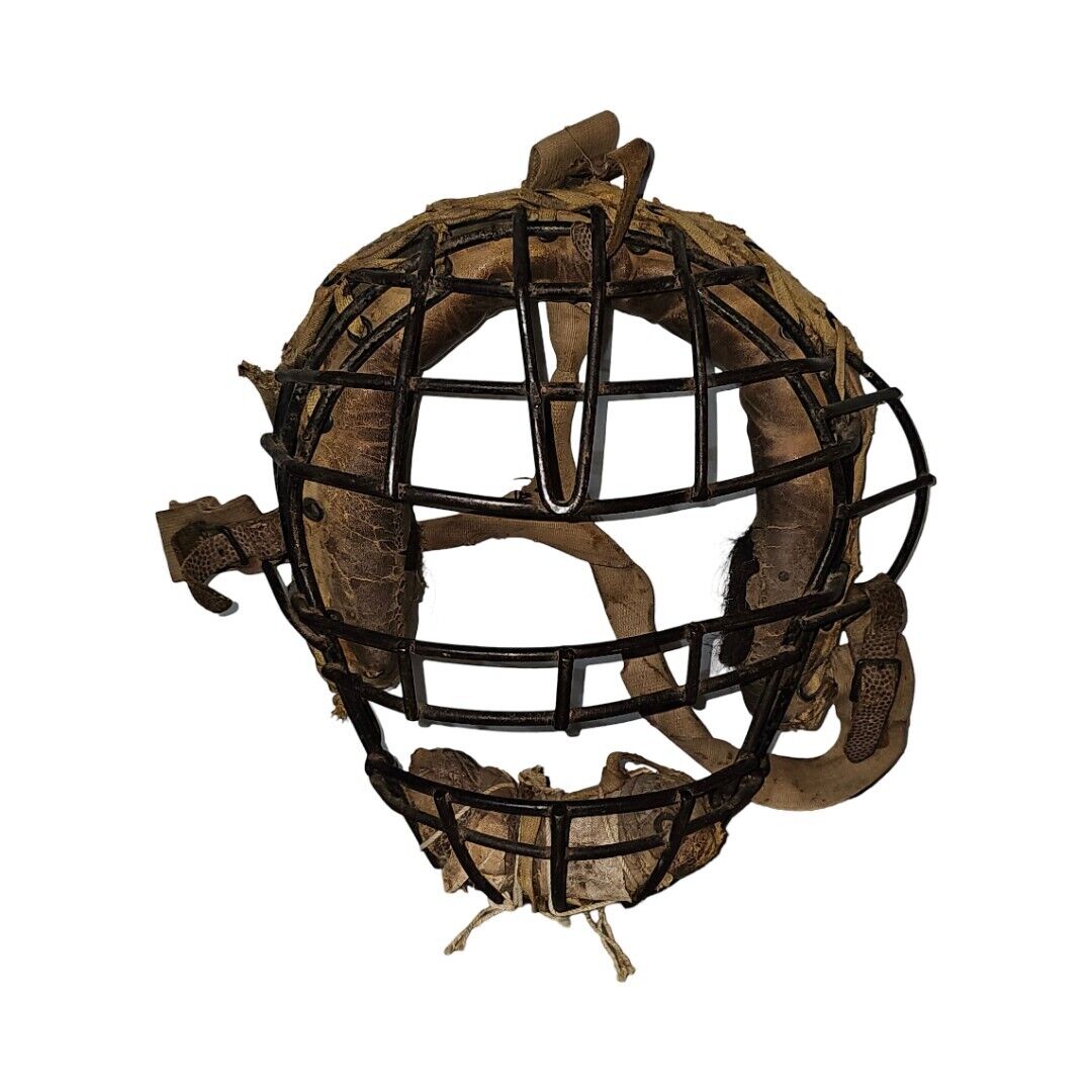 Vintage 1950\'s Baseball Catcher\'s Mask Open Vision Style Early Old Antique Sport