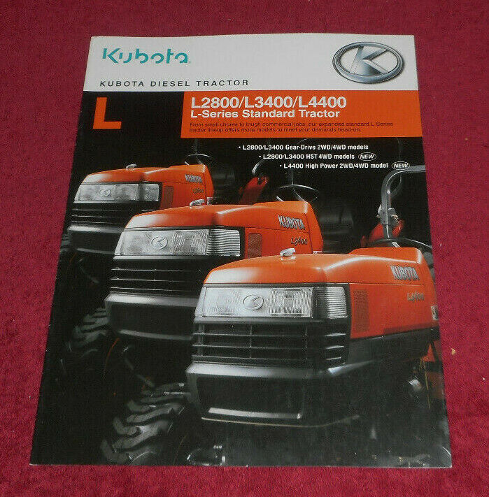 2005 Kubota Diesel Tractors Standard L Series Advertising Brochure