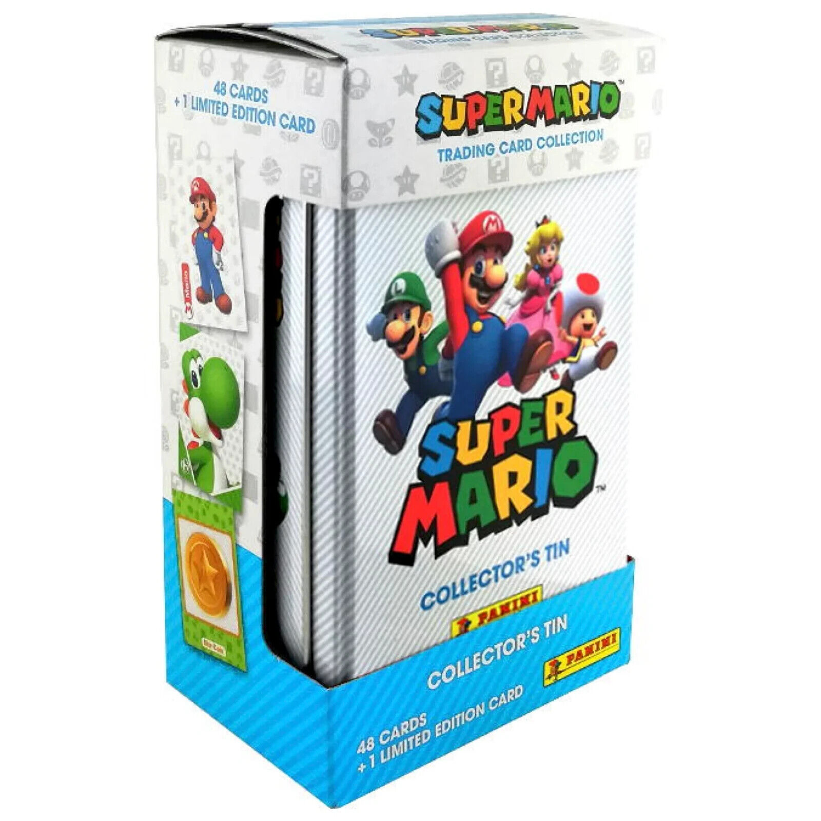 2022 Panini Super Mario White Collector's Tin | 6 Packs | 48 Cards + 1 LE Card