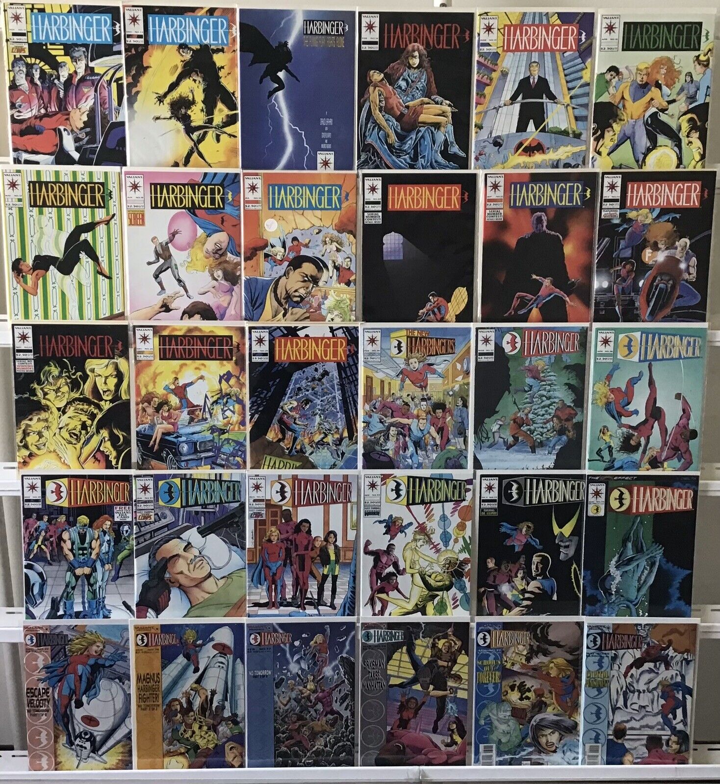Valiant Comics Harbinger 1st Series Comic Book Lot Of 30