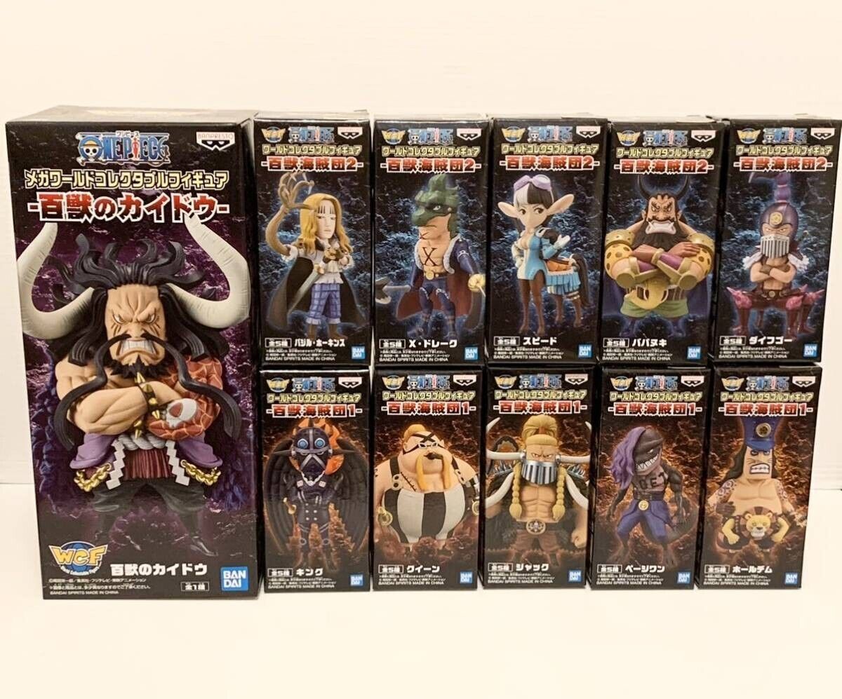 THE BEASTS PIRATES COMPLETE SET of 11 ONE PIECE WCF World Collectable Figure NEW