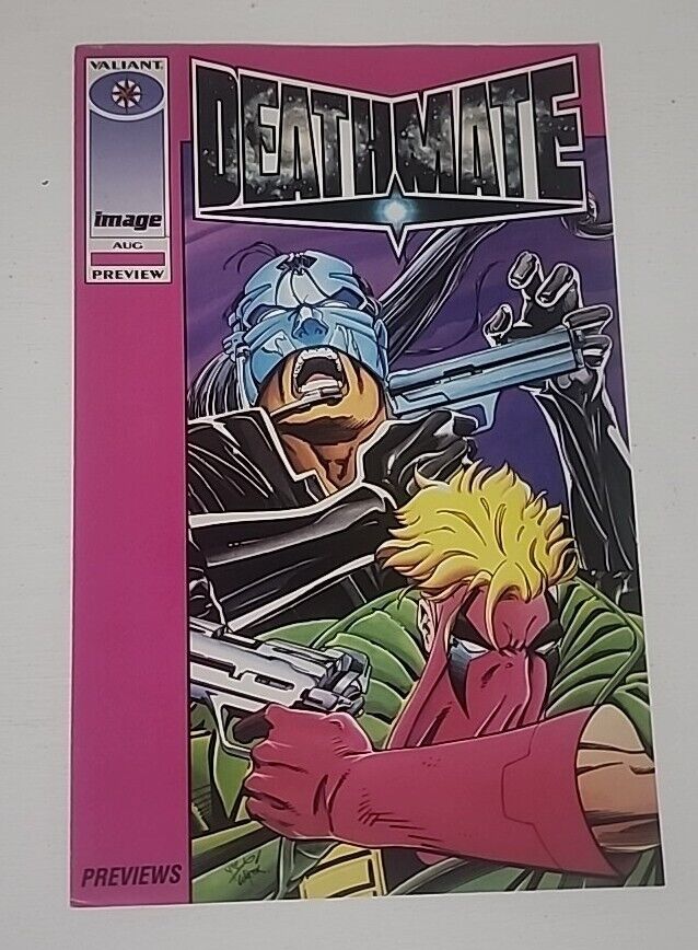Deathmate Preview Pink #1 Shadowman Grifter. VF Rare. Valiant Image Comic 1993.