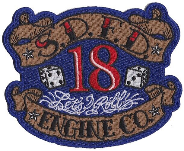 San Diego Station 18 Lets Roll Fire Patch NEW 