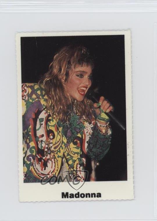 1983 Frida Magazine Music and Film Stars Perforated Madonna (Garrish Coat) 0cp0