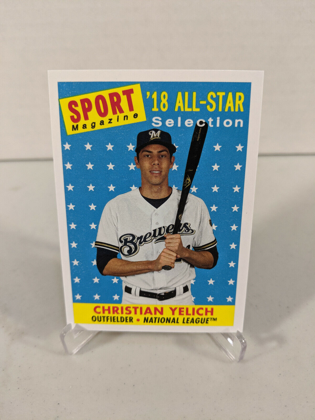 2019 Topps Archives All-Star Insert Christian Yelich Milwaukee Brewers