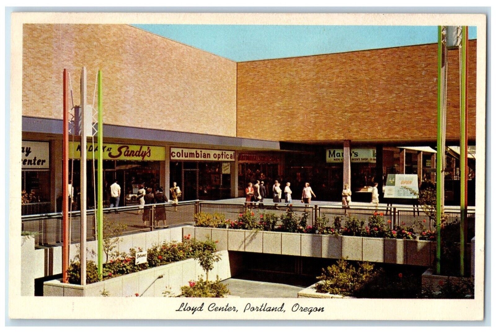 c1930\'s Lloyd Center Columbian Optical Portland Oregon OR Vintage Postcard