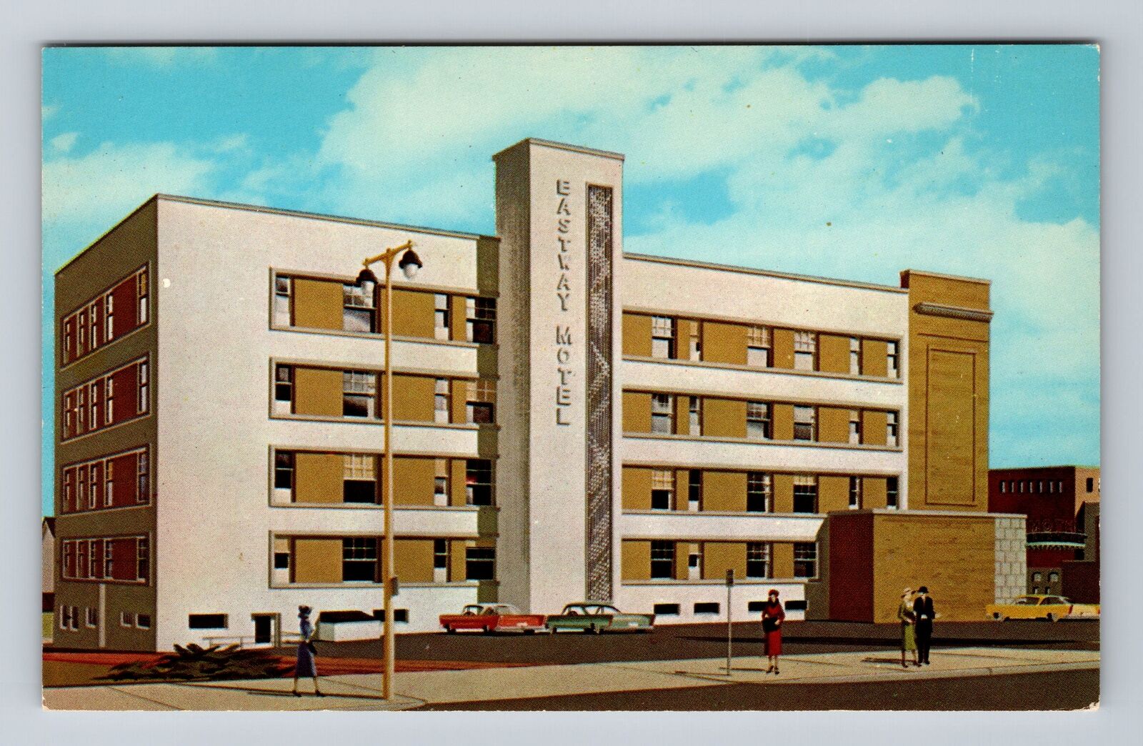 Milwaukee WI-Wisconsin, Eastway Motel, Advertising, Antique Vintage Postcard