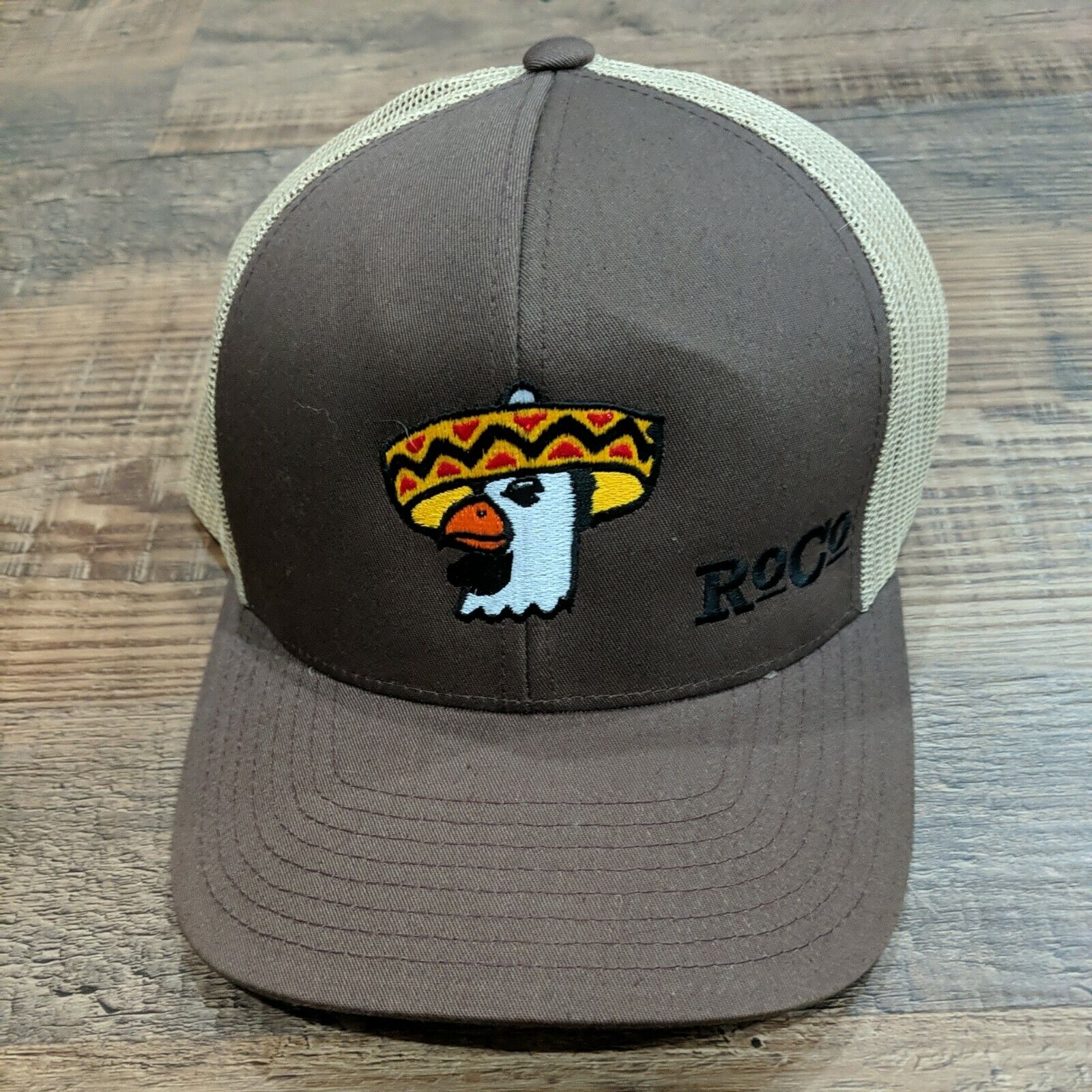 Mexican Chicken RoCo Get Roasted Coffee Trucker Hat Baseball Cap NWOT Rooster