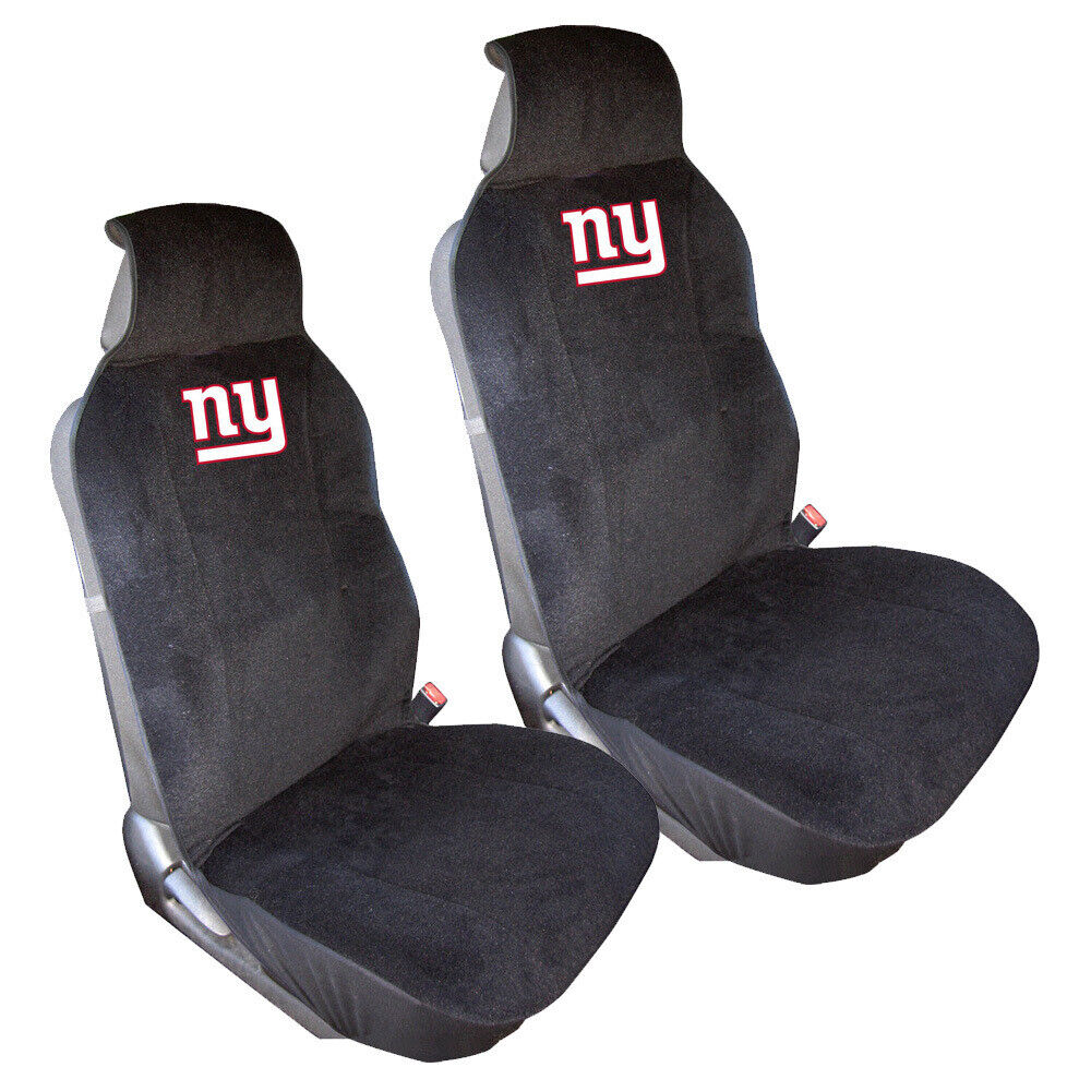 New NFL New York Giants Car Truck SUV Van 2 Front Sideless Seat Covers Set