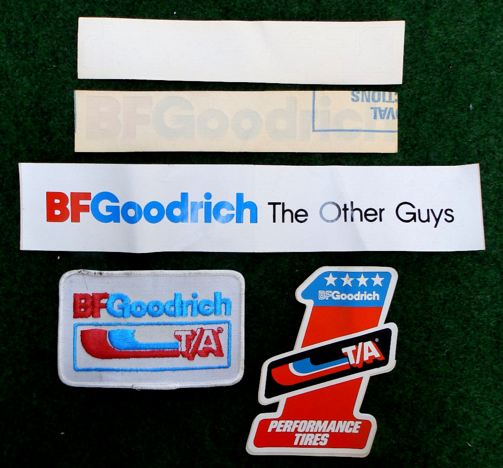 Vintage BFGoodrich BF Goodrich T/A Advertising Patch & Sticker NEW