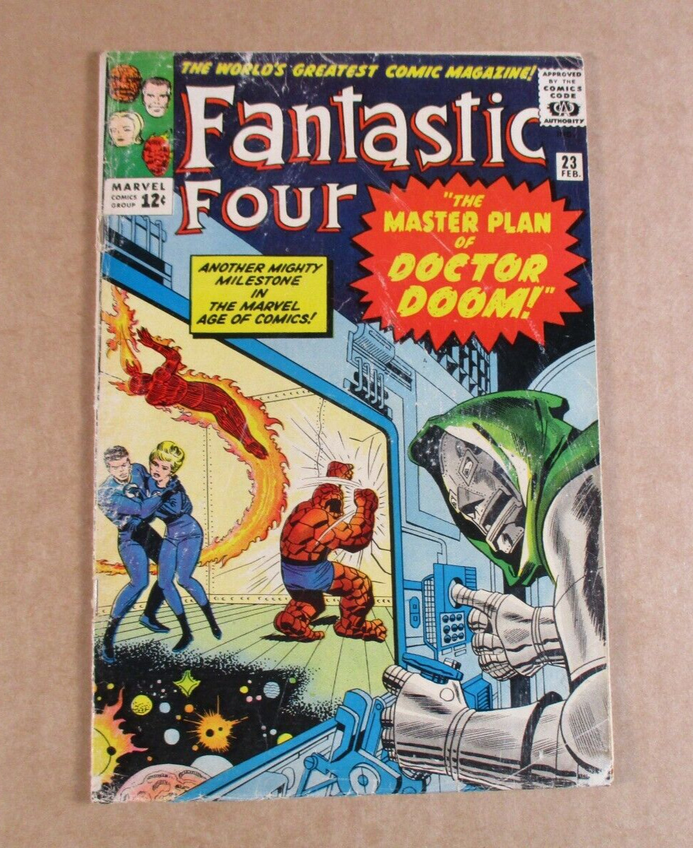 Fantastic Four #23 Marvel Comics 1963 1st App Terrible Trio Jack Kirby Art