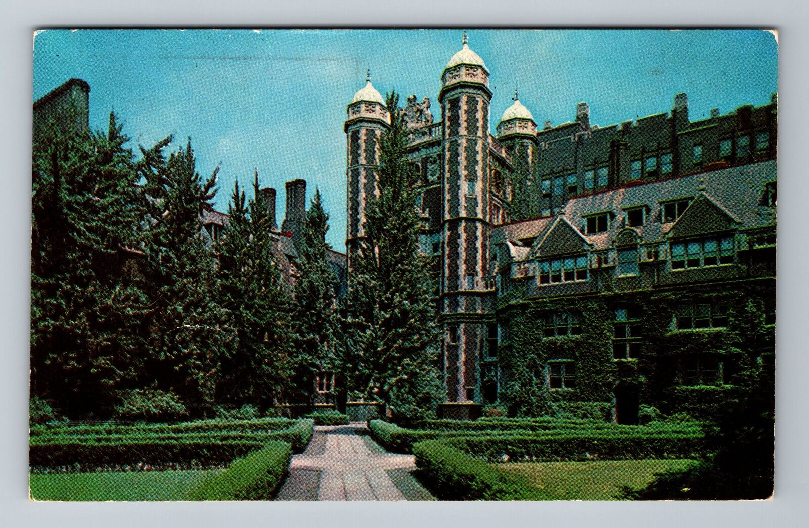 Philadelphia PA-Pennsylvania, Provost Tower Men's Dorm, c1970 Vintage Postcard