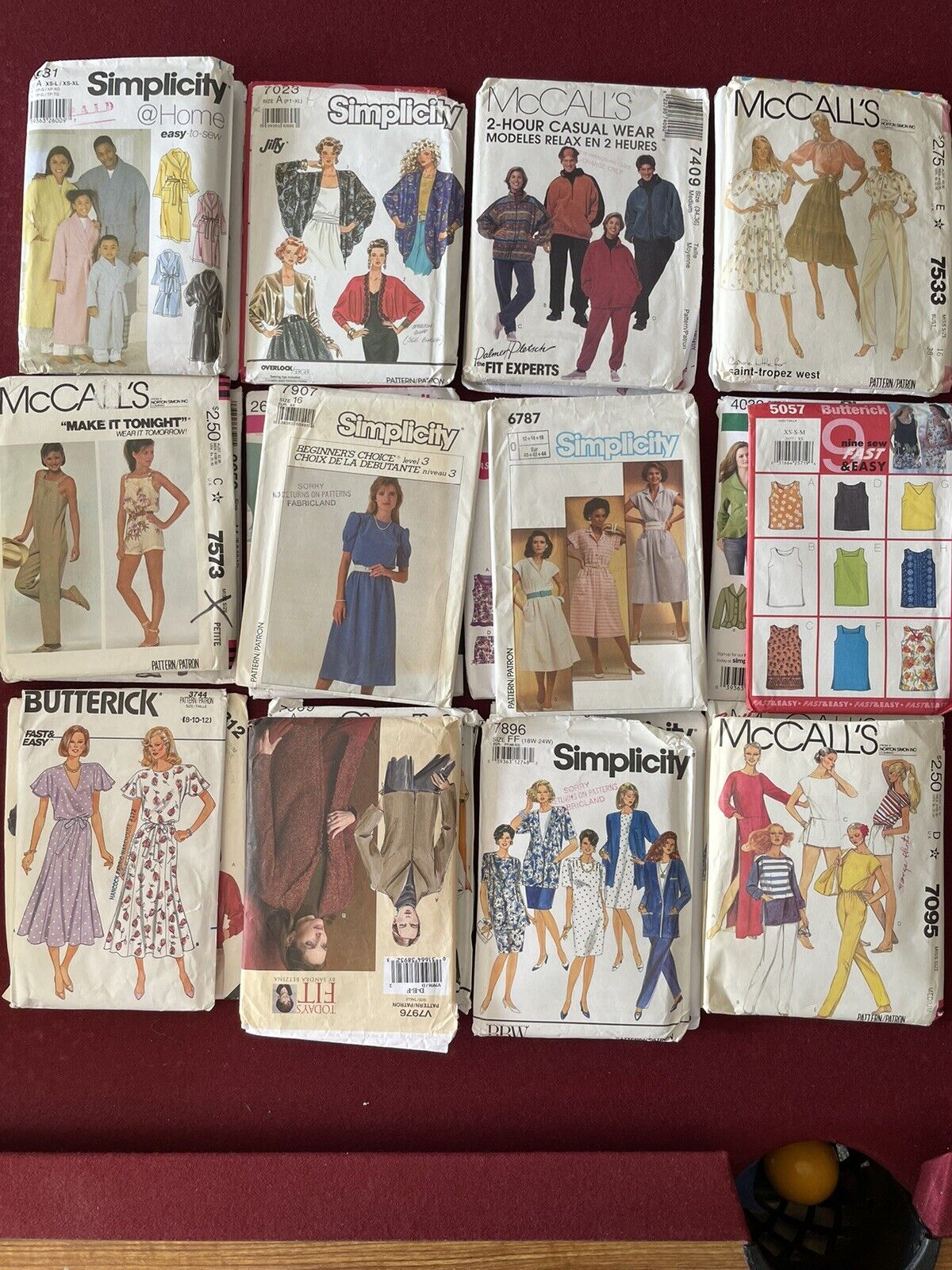 52 Vintage Sewing Patterns 1970’s-1990’s Complete Some Unused