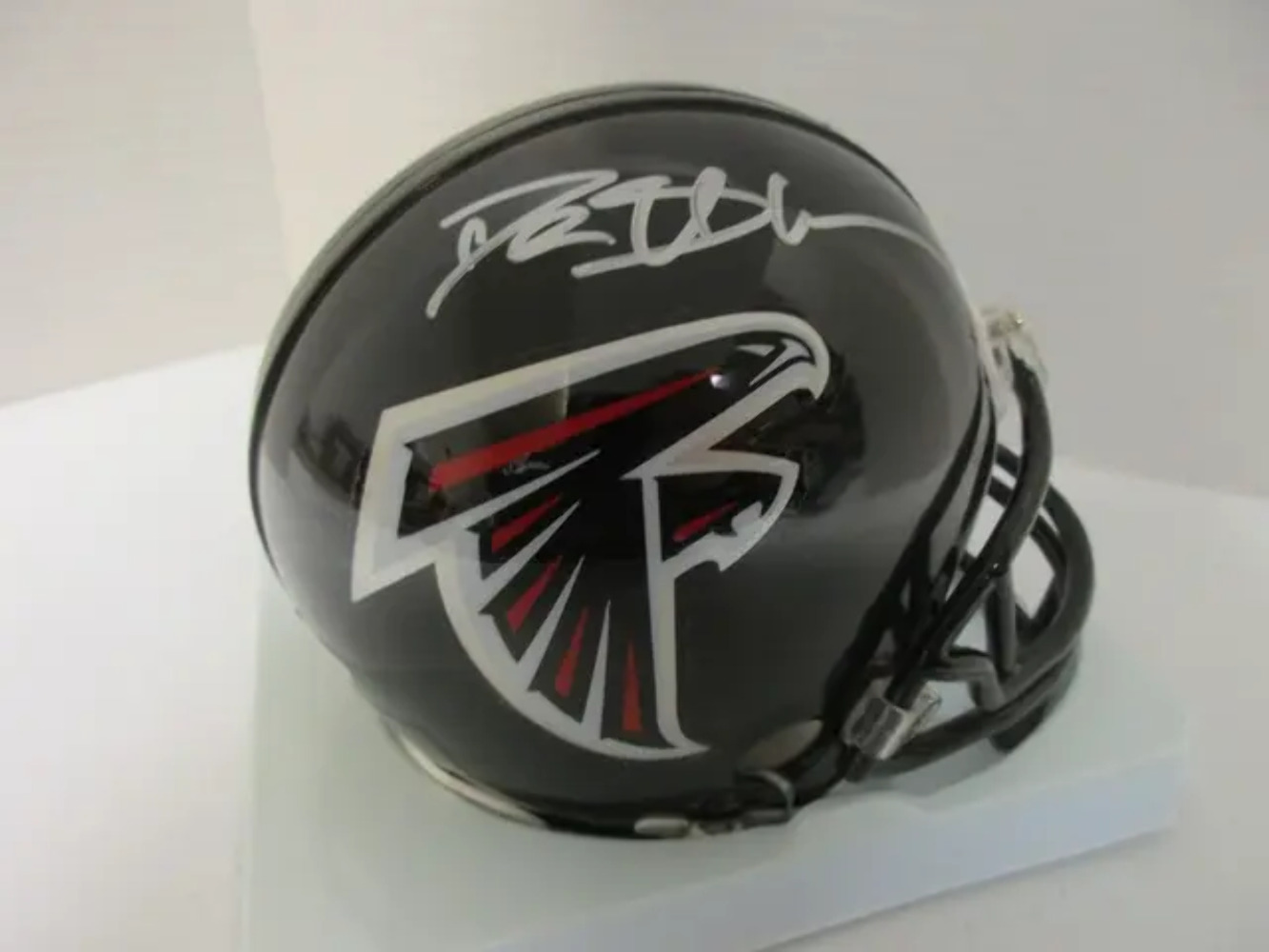Deion Sanders of the Atlanta Falcons signed autographed mini football helmet GTS