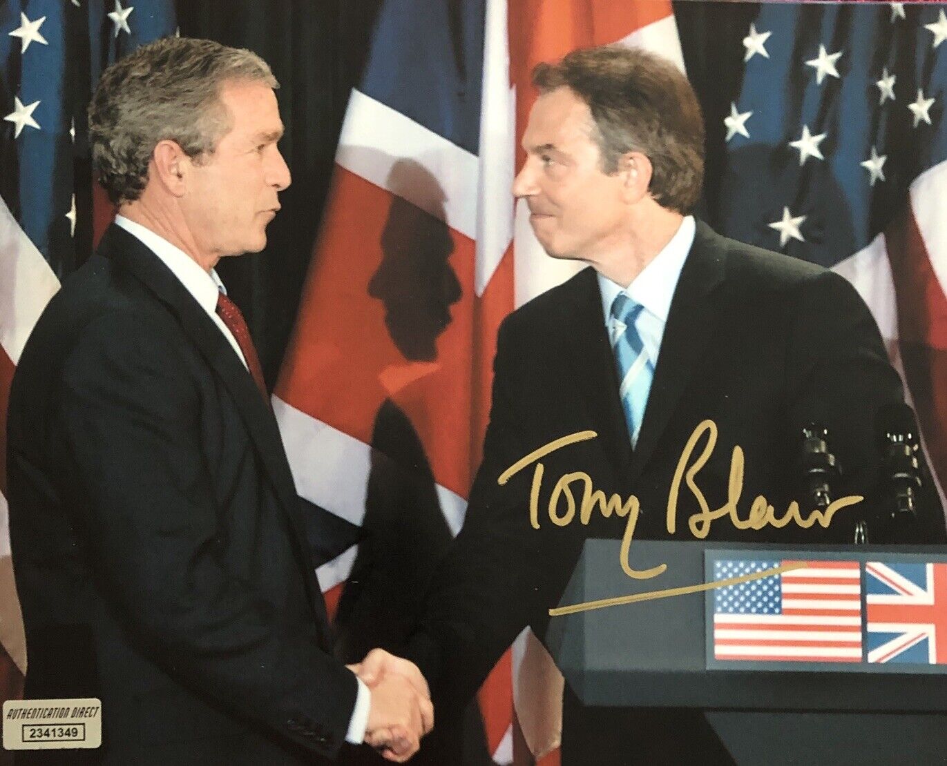 Tony Blair UK Prime Minister Autograph Signed Photo With COA