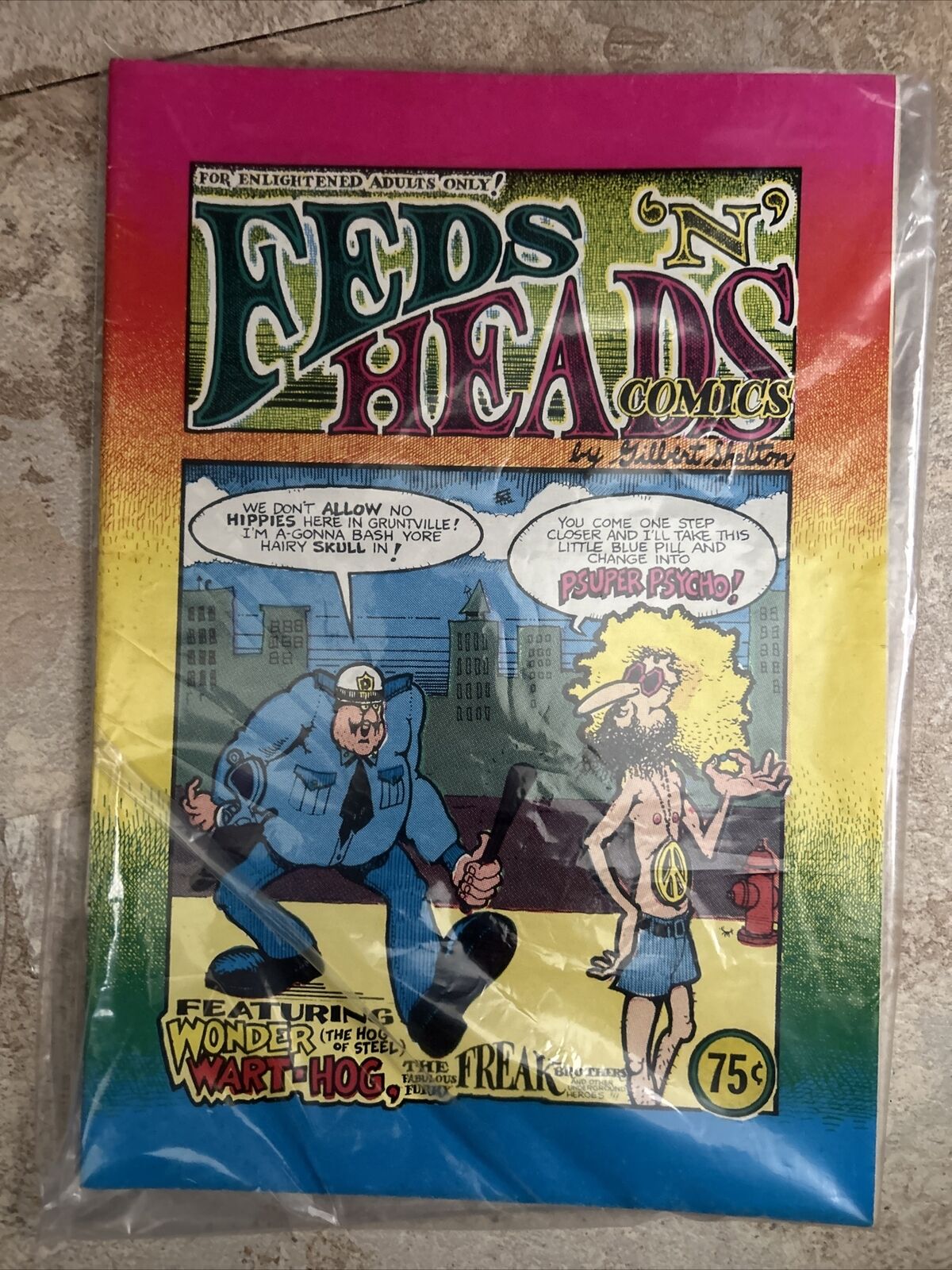 Feds ‘N Heads Fabulous Furry Freak Brothers Comix Comic Book ~ New Like 1968
