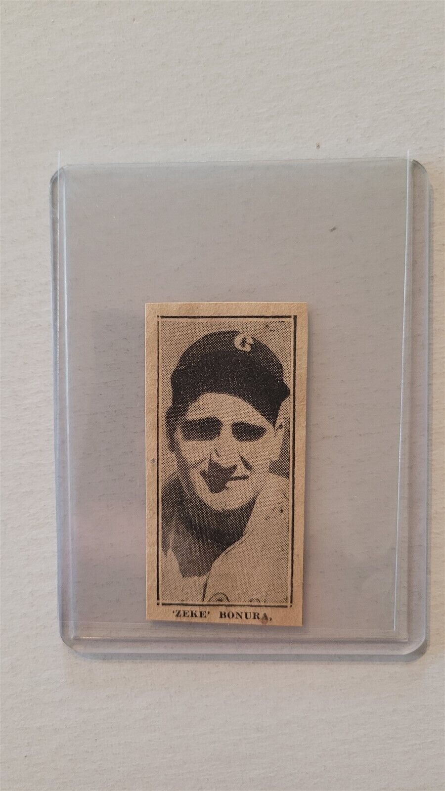 Zeke Bonura 1934 White Sox Rookie Baseball Panel