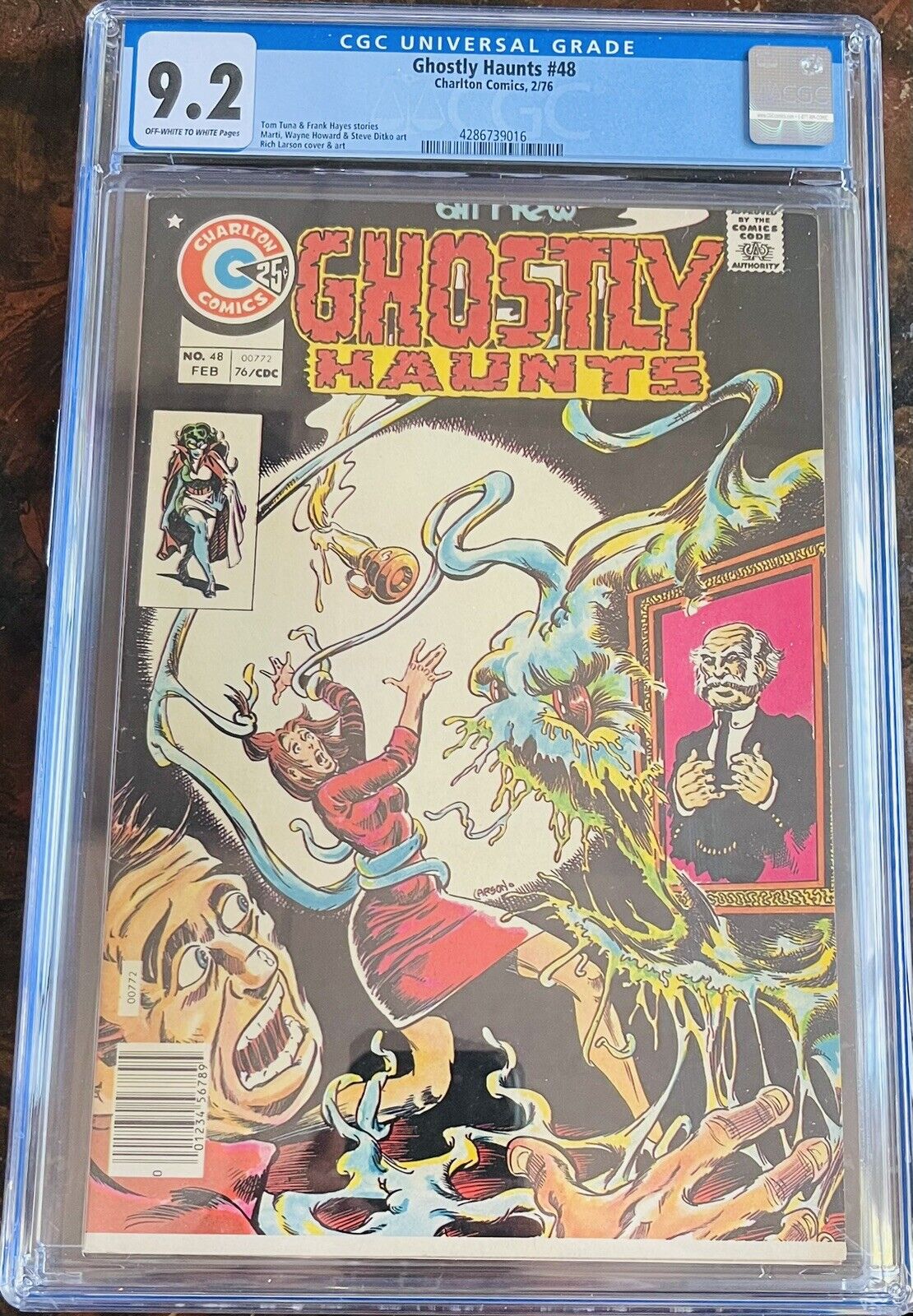 GHOSTLY HAUNTS #48 CHARLTON COMICS DITKO FEBRUARY 1976 rare CGC 9.2