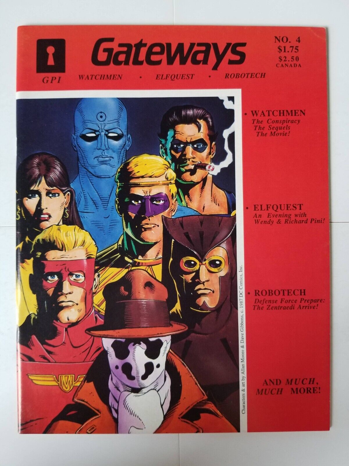 Gateway magazine #4 VF/NM (1987, GPI) Allan Moore, Watchmen, Elfquest, Robotech