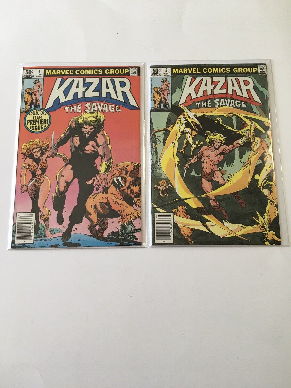 Kazar 1,2 Marvel Comics 1981