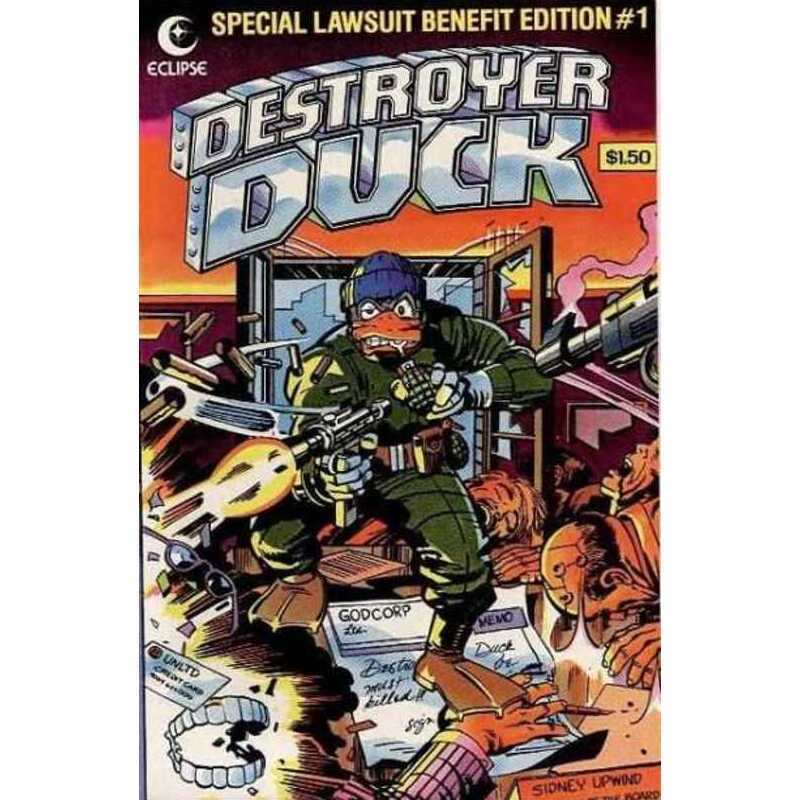 Destroyer Duck #1 in Near Mint minus condition. Eclipse comics [n@