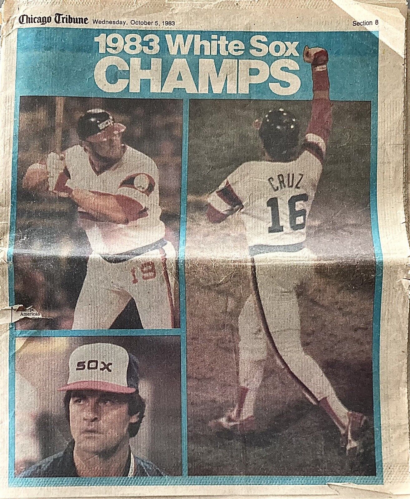 VTG 1983 Chicago Tribune Rare 48 Page Insert: White Sox Champs (October 5, 1983)