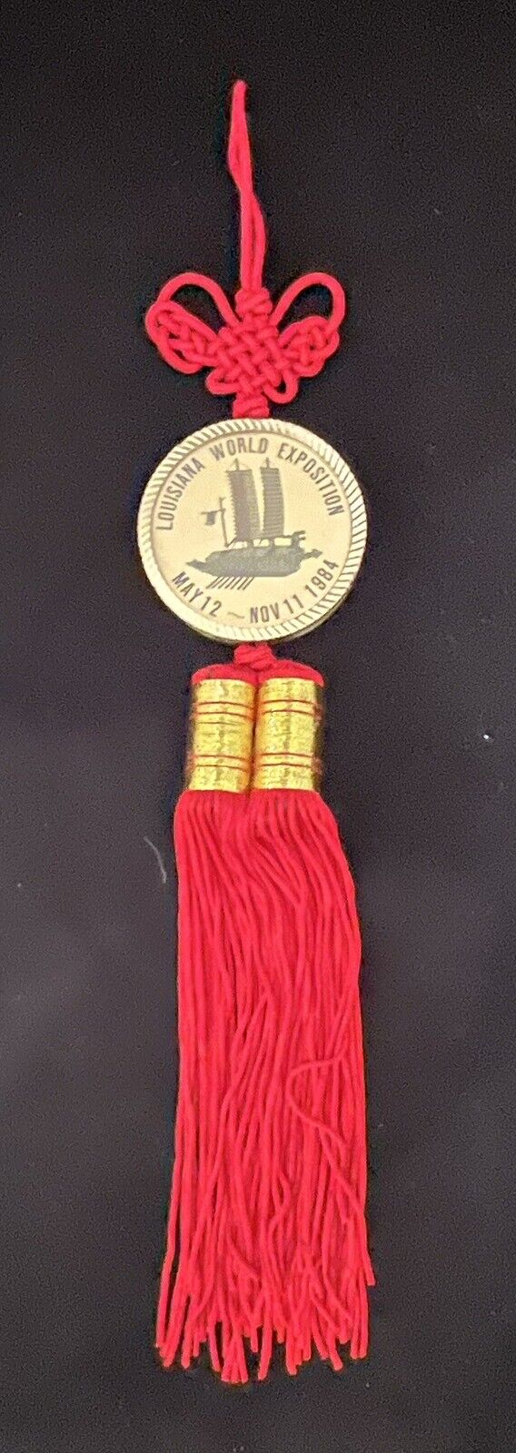 VERY RARE 1984 WORLD'S FAIR CHINESE KNOT ORNAMENT