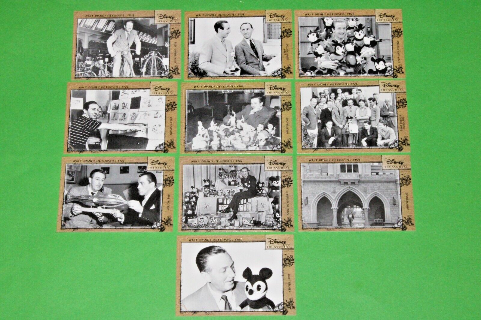 2003 Upper Deck Disney Treasures Walt Disney Retrospective INSERT 10 Card Set