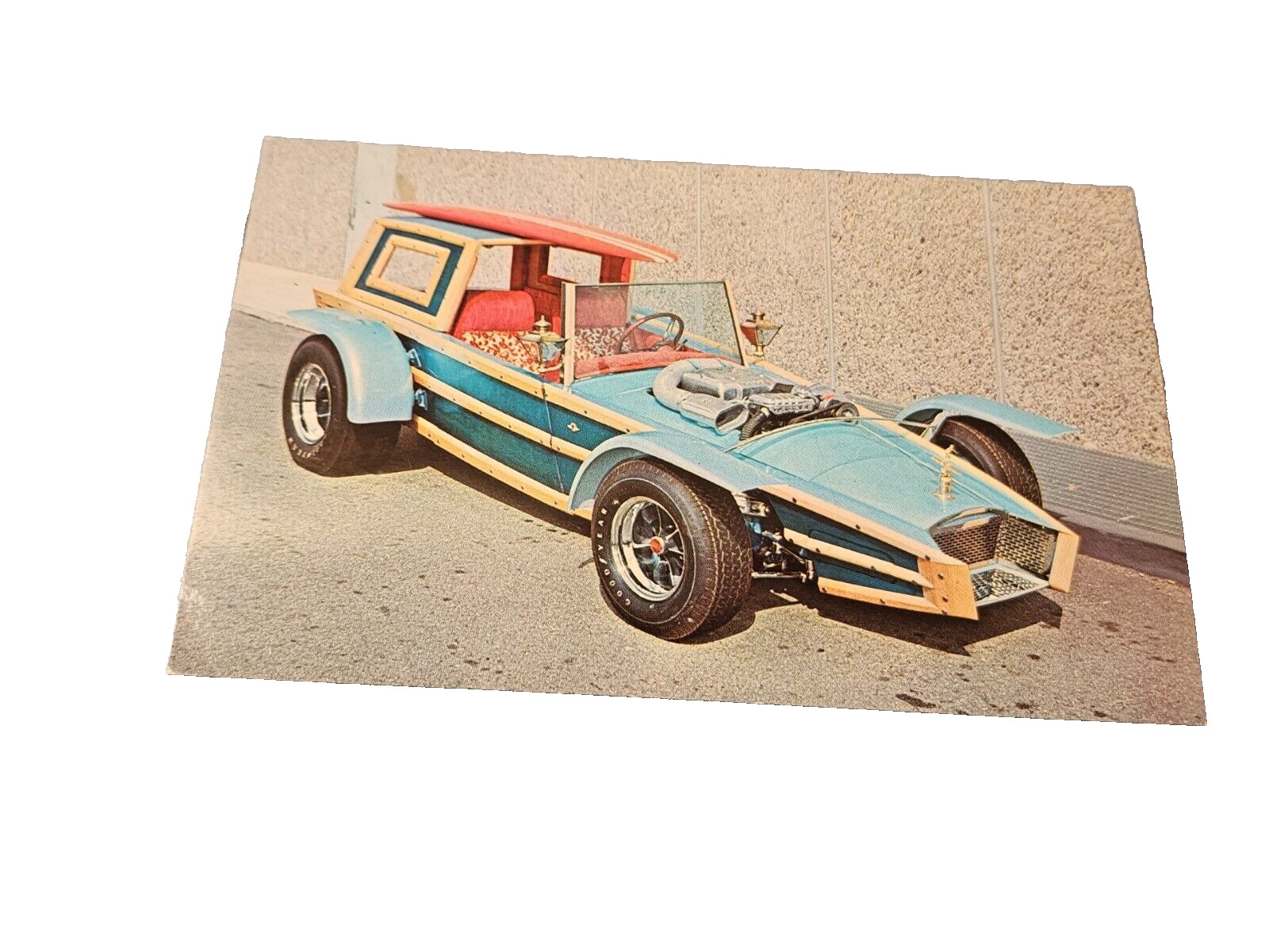 Advertising Card George Barris Calico Surfer Hot Rod - St. Clair Shores MI RRP49