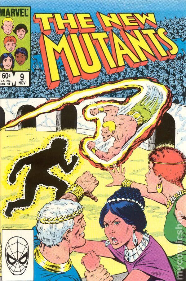 New Mutants #9 FN 1983 Stock Image