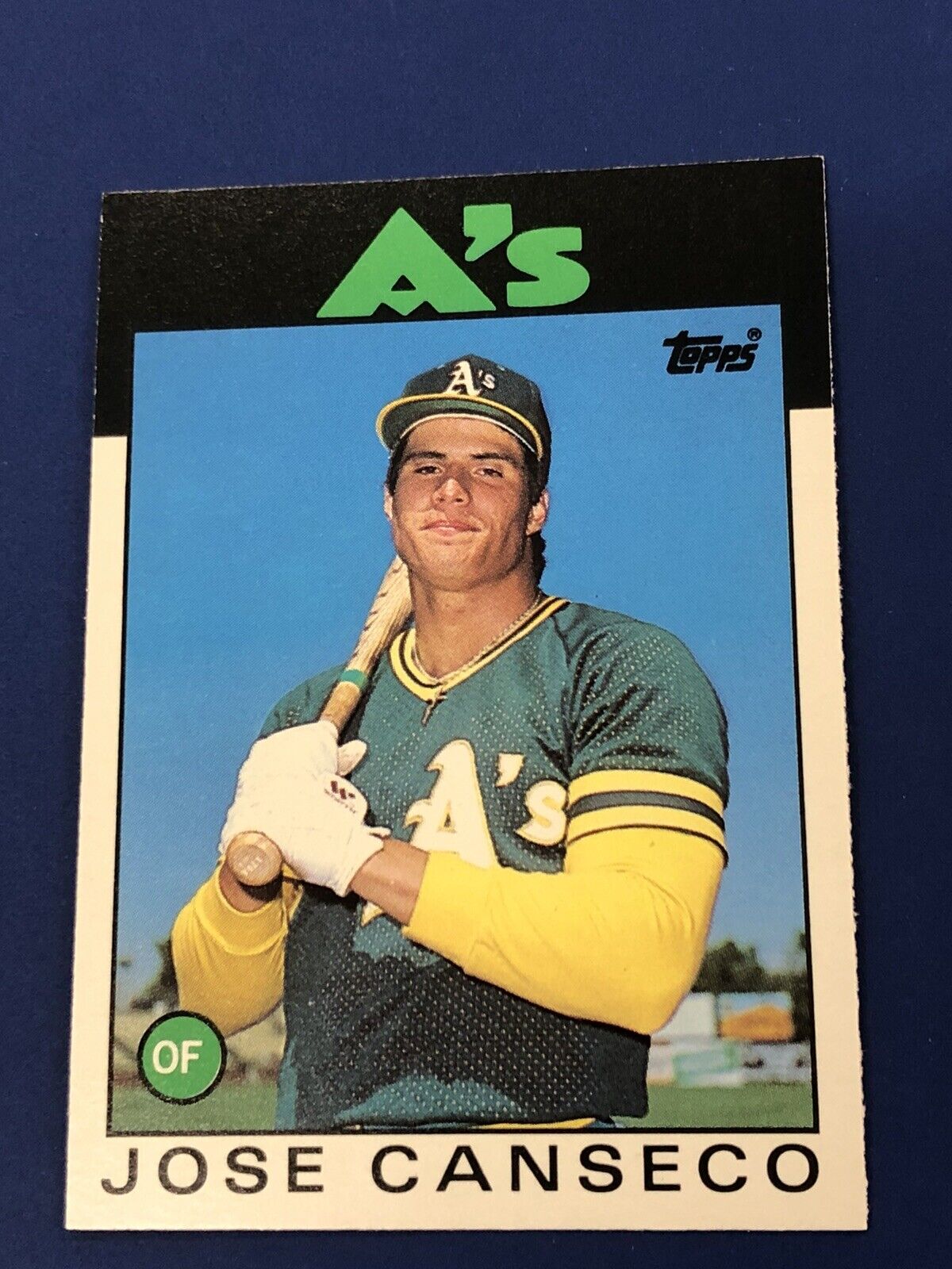 1986 Topps Traded Jose Canseco 20T Rookie Card Oakland A’s RC
