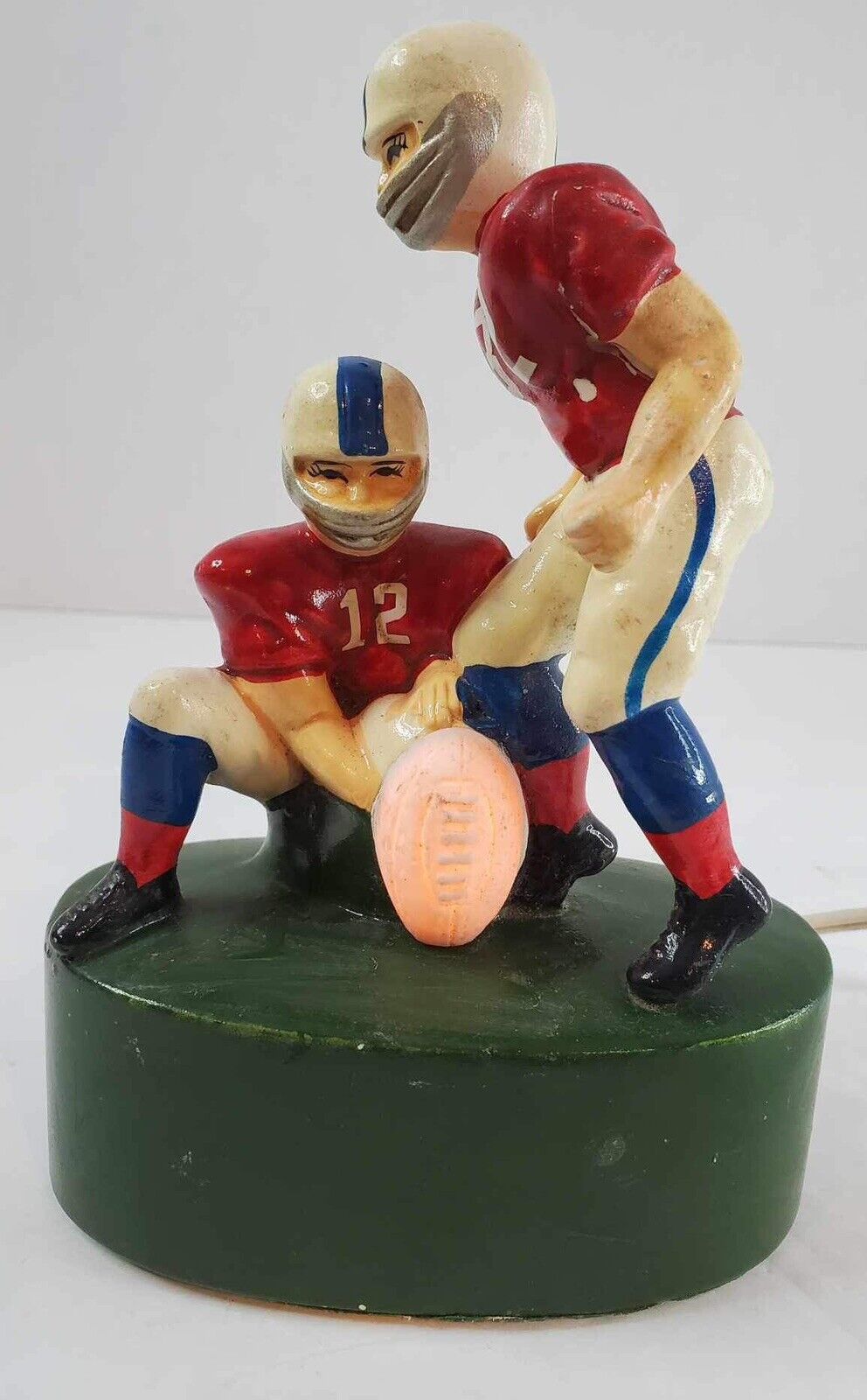 Vintage 1978 Sears Roebuck & Company Football Player Ceramic Light