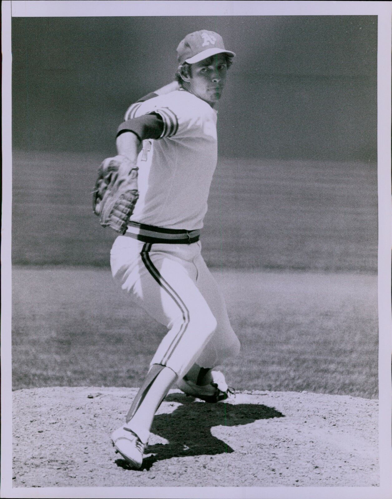 LG850 1977 Original Russ Reed Photo BOB LACEY Oakland Athletics Baseball Pitcher