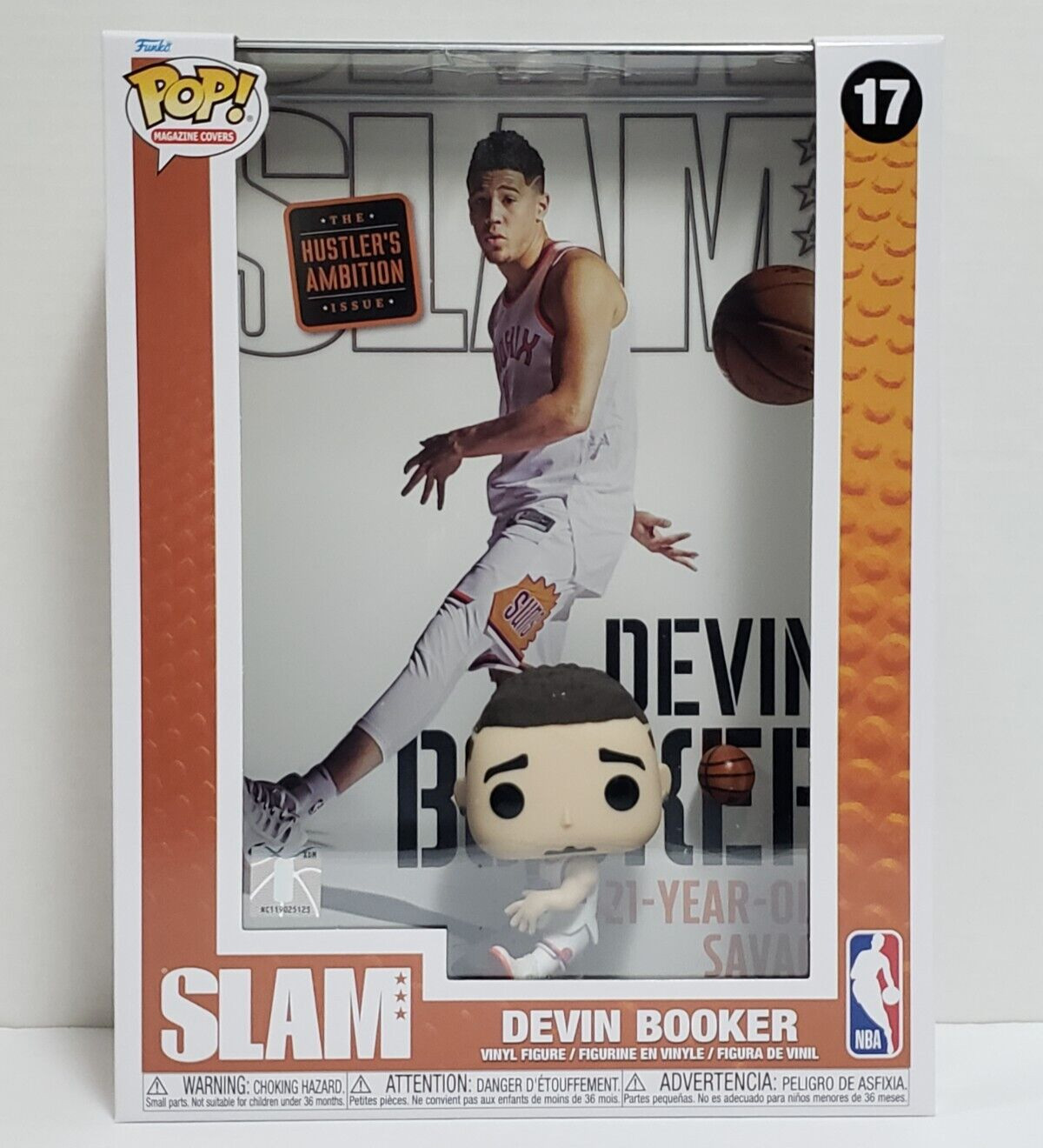 DEVIN BOOKER - Phoenix Suns Funko POP Magazine Covers # 17 NBA Vinyl Figure SLAM