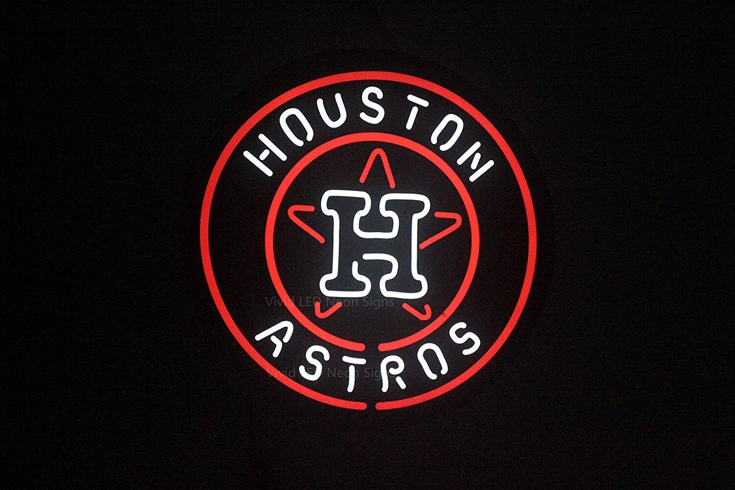 New Houston Astros World Series Vivid LED Neon Sign Light Lamp Super Bright 10\
