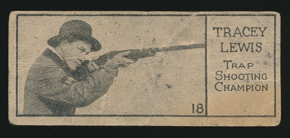 1924 V122 Willard's Chocolates SPORTS CHAMPIONS #18 Tracey Lewis (Trap Shooting)