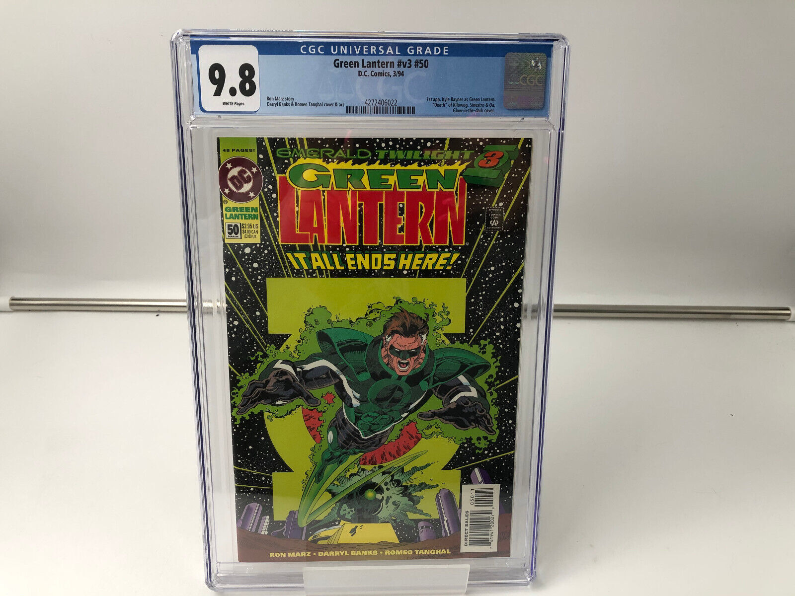 Green Lantern #50 CGC 9.8 1st Kyle Rayner as Green Lantern ET #3 DC 1994