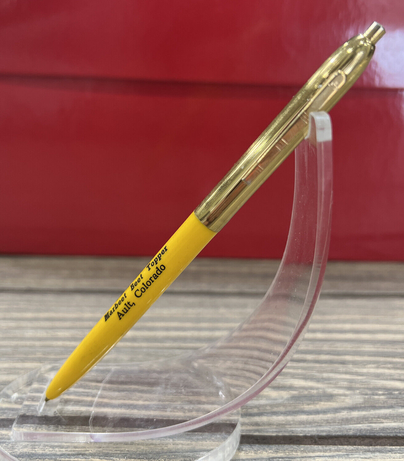 Vintage Pen Danielson Equipment Co Ault Colorado Yellow Gold Advertisement